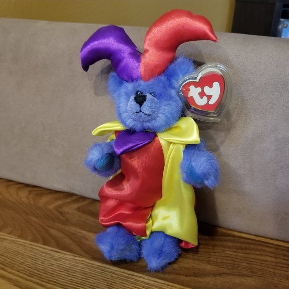 clown bear beanie baby